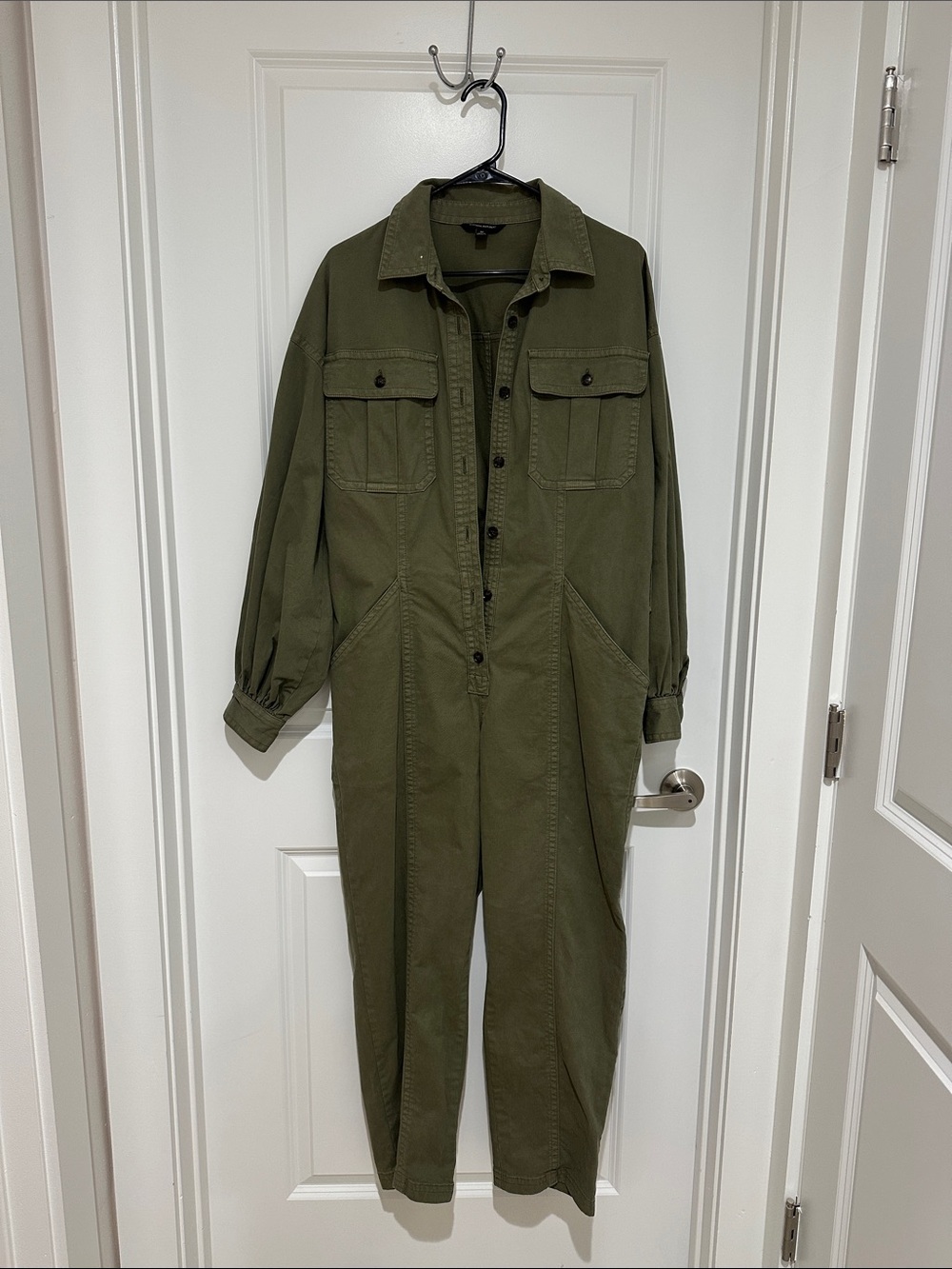 Banana Republic army Green Utility Jumpsuit